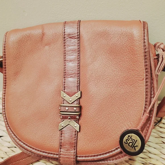 The Sak crossbody handbag, brown, leather zipper opening - Picture 10 of 15
